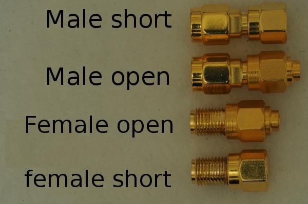 open and short VNA calibration standards