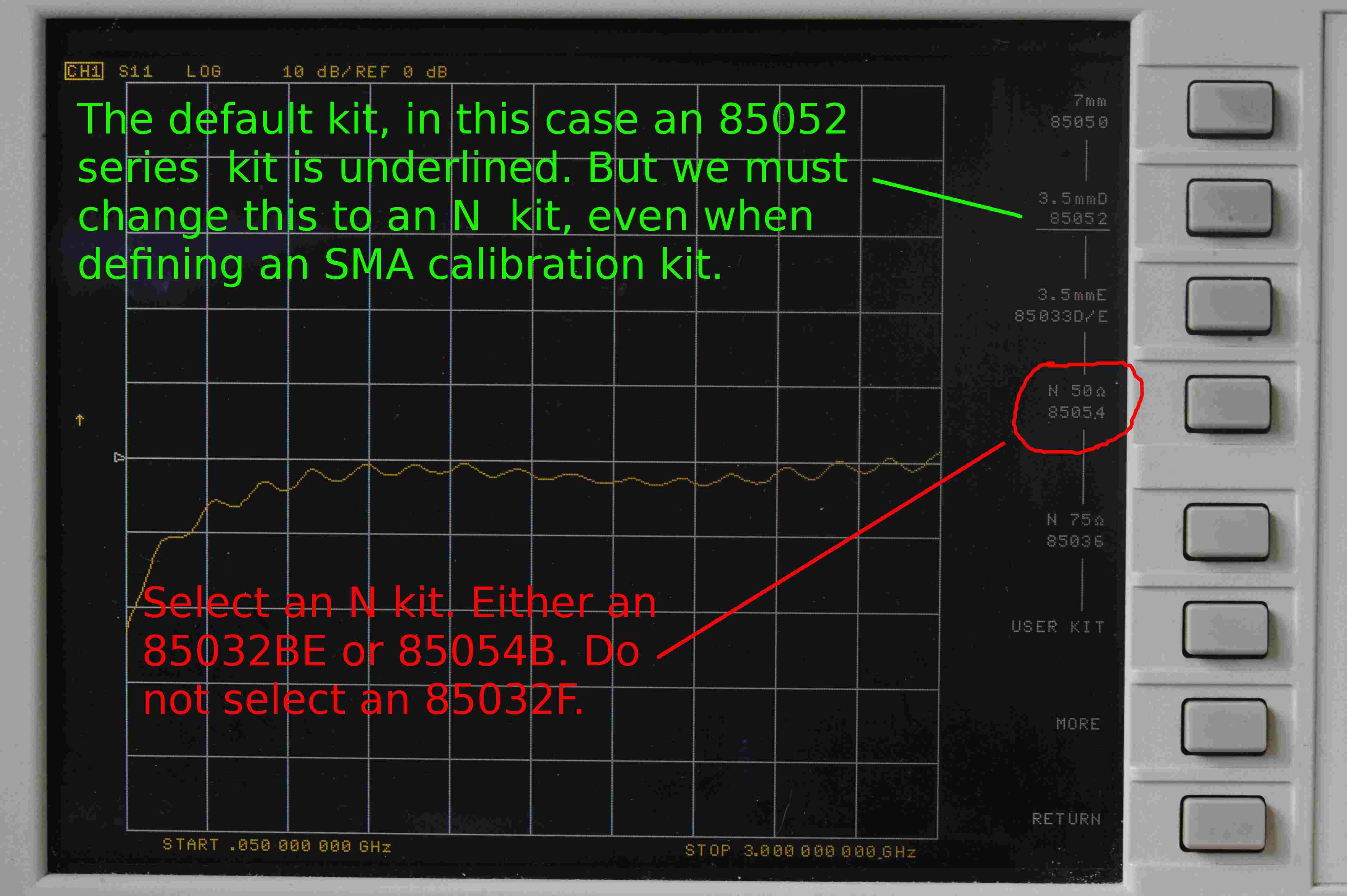 Default is 85052 series kit