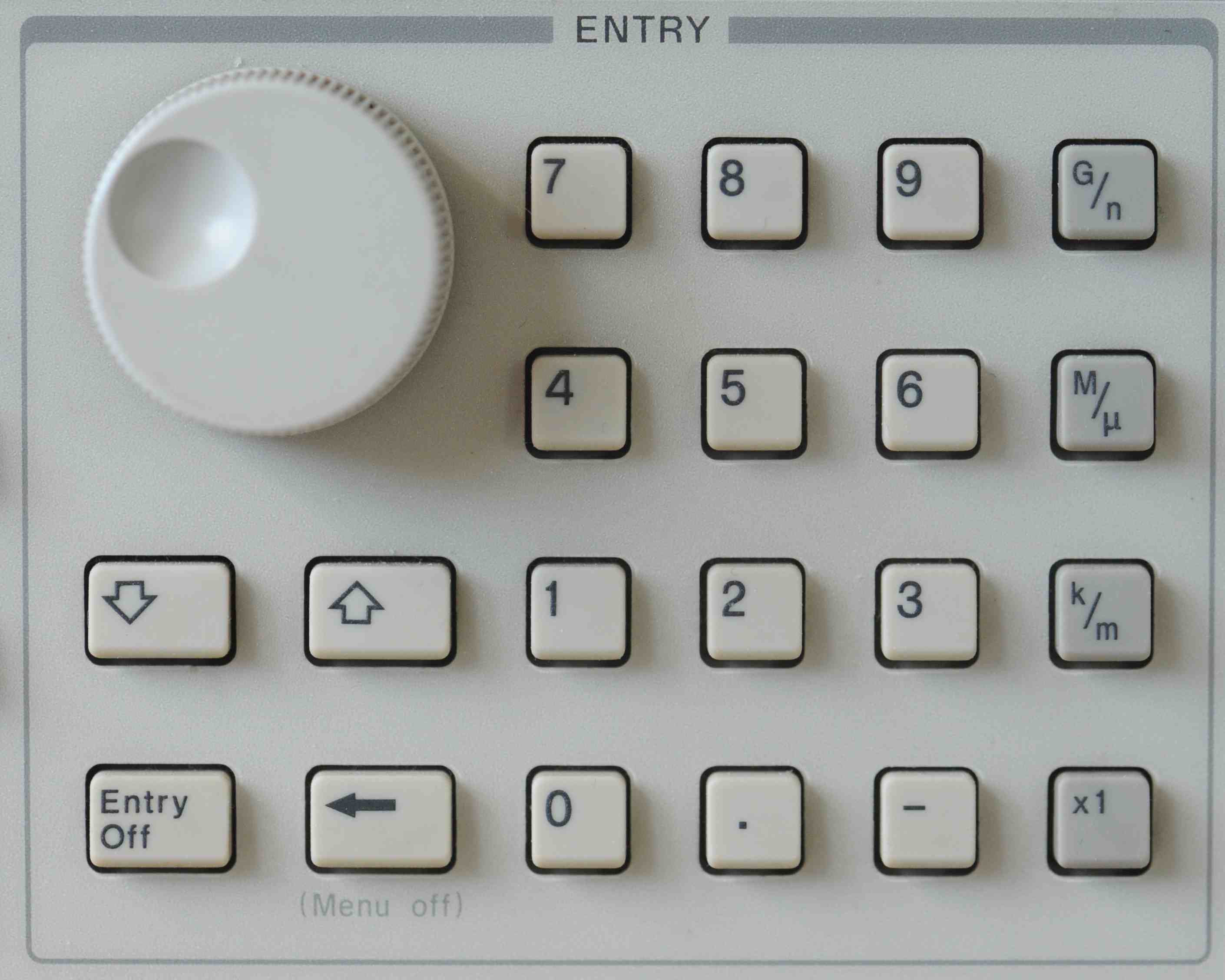 Use rotary know, or up/down arrow keys