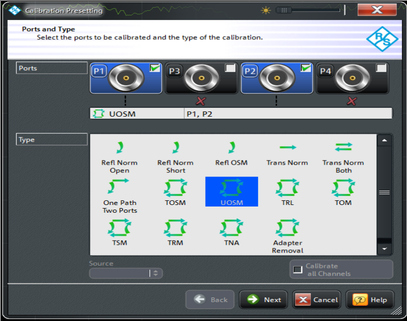 UOSM calibration