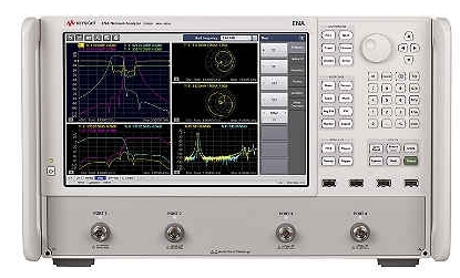 A vector network analyzer (VNA)
