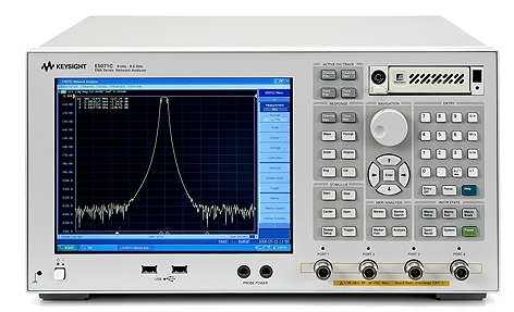 A vector network analyzer (VNA)